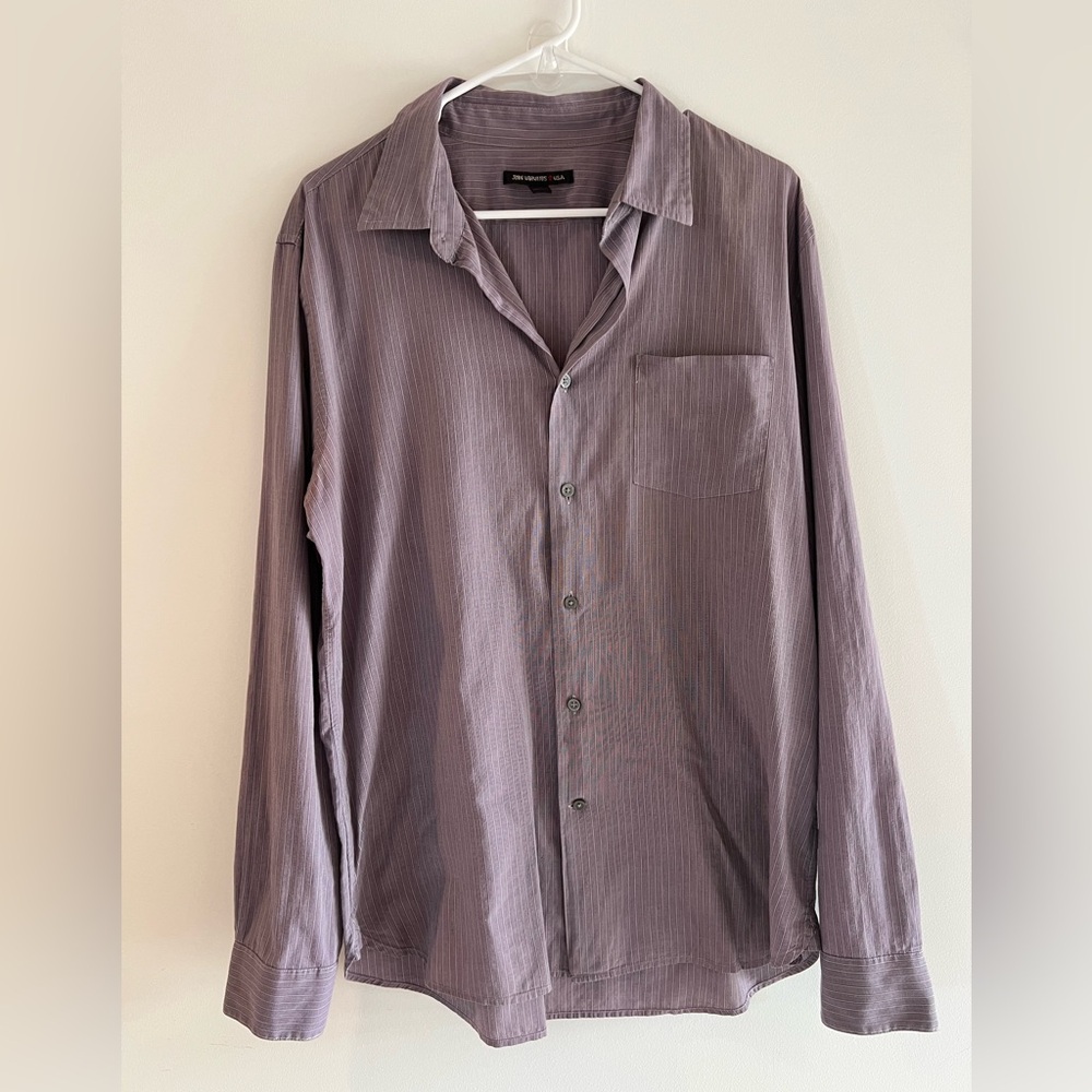 John Varvatos Long Sleeve Button Down Shirt Men’s Large Slim Fit